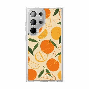 Galaxy S23 Ultra Halo Magsafe Cute Phone Case - Oranges & Lemons Anti Yellowing Screen
