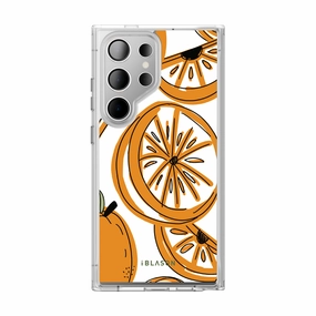 Galaxy S23 Ultra Halo Magsafe Cute Phone Case - Oranges Dustproof Cover