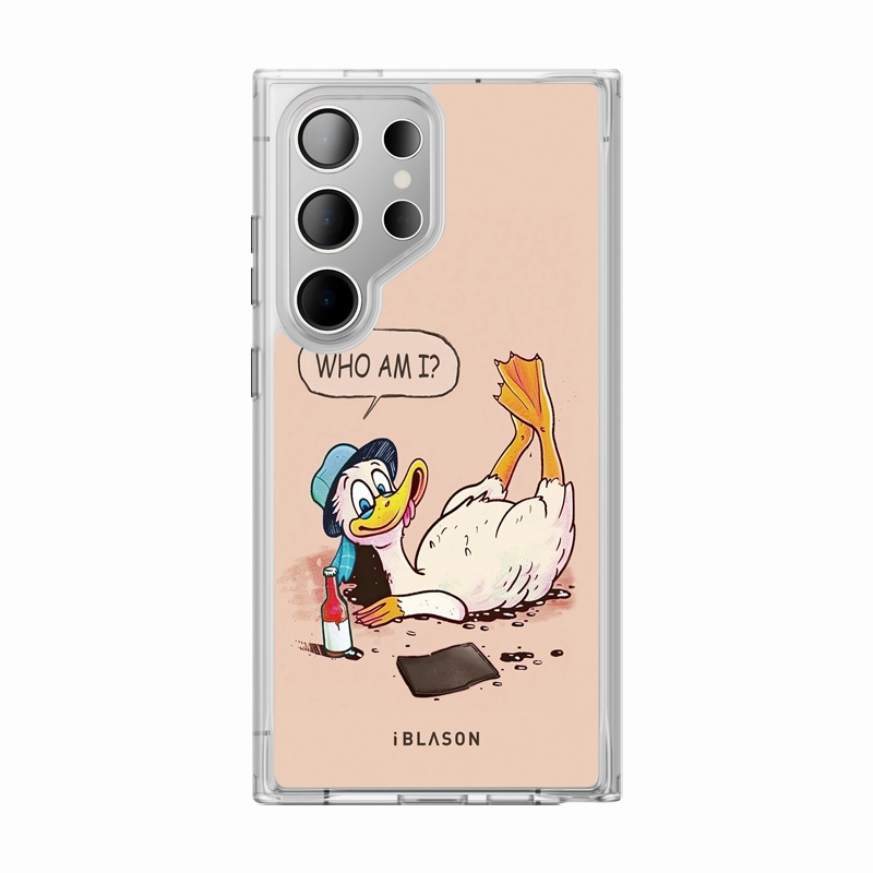 Anti Finger Smudge Galaxy S23 Ultra Halo Magsafe Cute Phone Case - Quackin Around