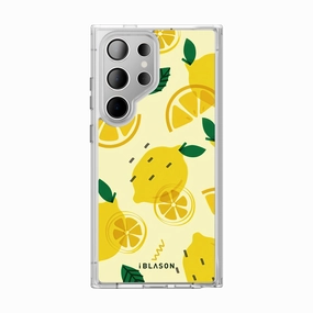 Bubble Free Drop Protection Galaxy S24 Ultra Halo Magsafe Cute Phone Case - Lemonade