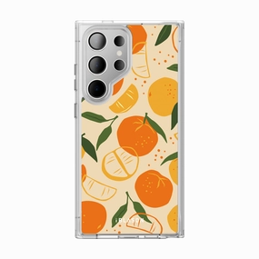 Galaxy S24 Ultra Halo Magsafe Cute Phone Case - Oranges & Lemons Tempered Screen Protector