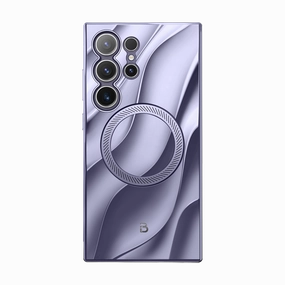 Anti Finger Smear Crystal Clear Screen Galaxy S24 Ultra Radiance Protective Phone Case - Metallic Purple