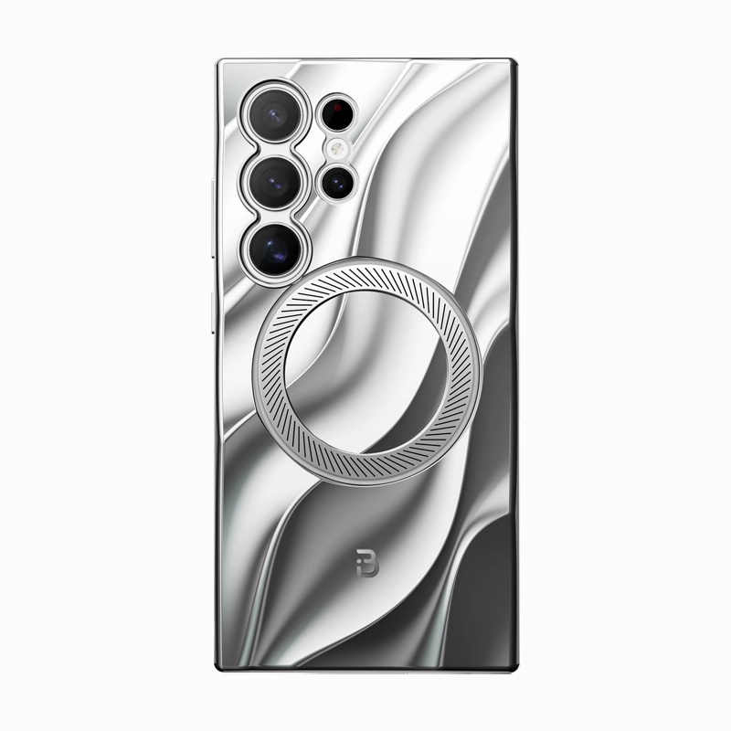 Galaxy S24 Ultra Radiance Protective Phone Case - Silver Protective Screen Drop Protection
