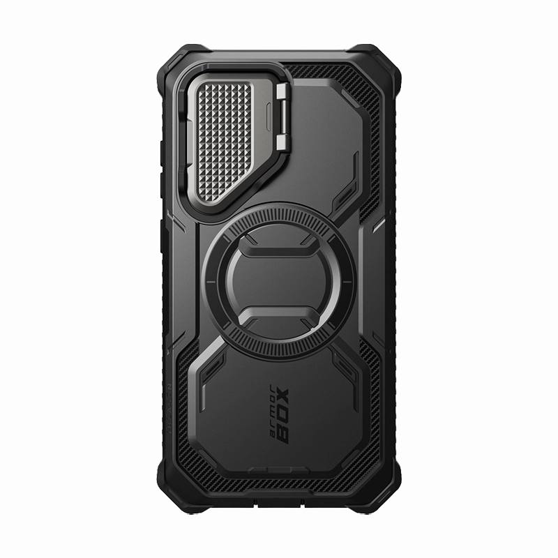 Anti Shock Screen Galaxy S25 Plus Armorbox Protective Phone Case - Black