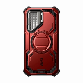 Galaxy S25 Plus Armorbox Protective Phone Case - Metallic Red Protective Layer Anti Finger Oil