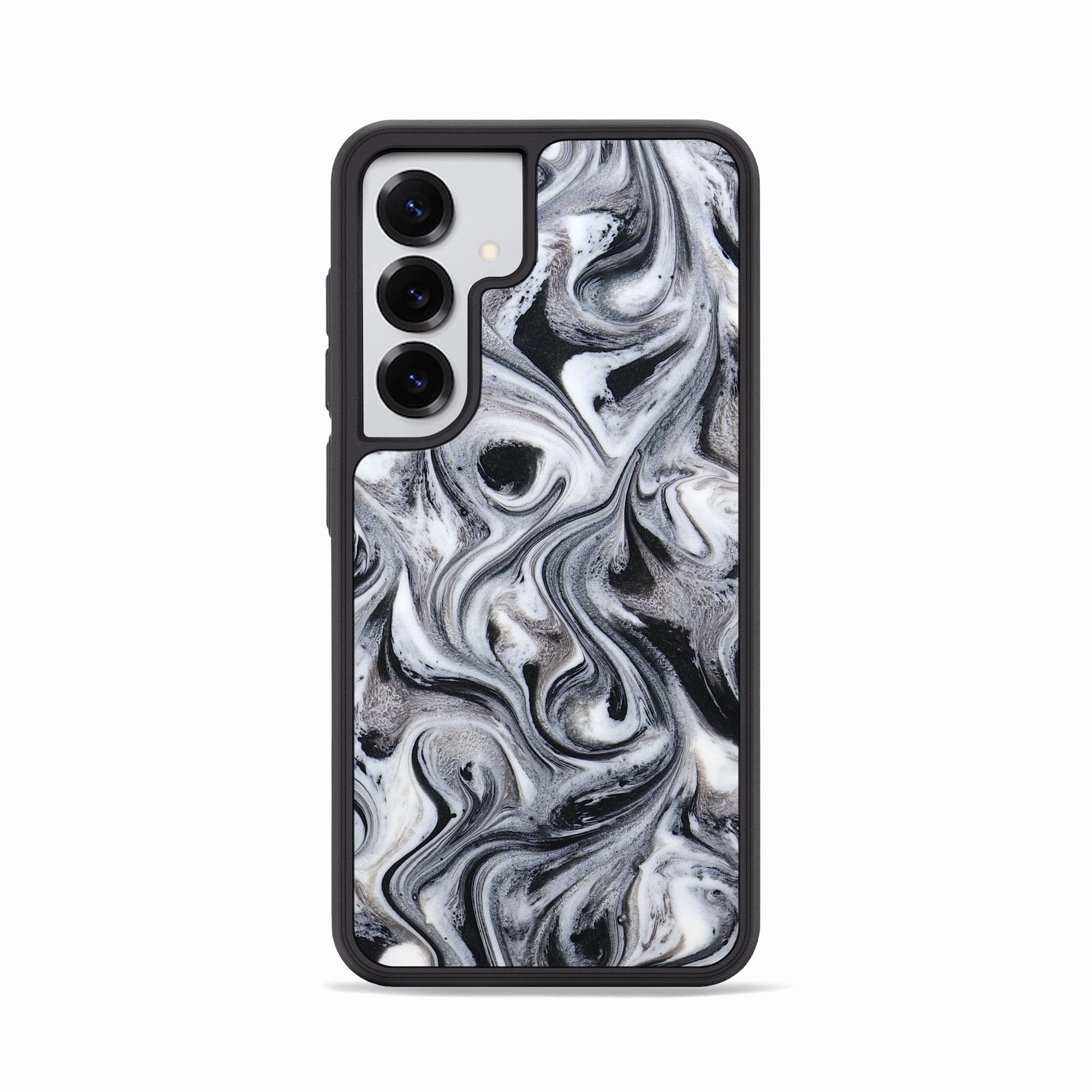 Galaxy S25 Resinart Phone Case - Renee (Black & White, 781639) Scratch Proof