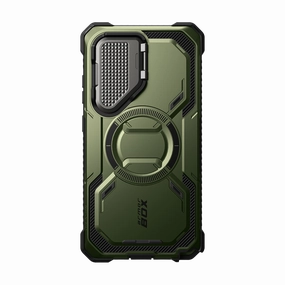 Galaxy S25 Ultra Armorbox Protective Phone Case - Dark Green Self Healing