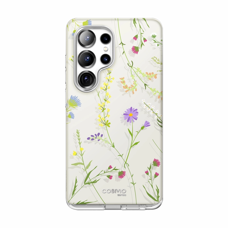 Galaxy S25 Ultra Cosmo Cute Case -Floral Shock Proof Film Anti Blue Light