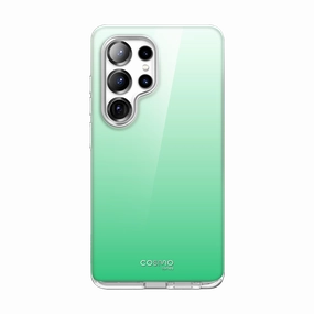 Scratch Resistant Coating Galaxy S25 Ultra Cosmo Cute Case -Gradient Green