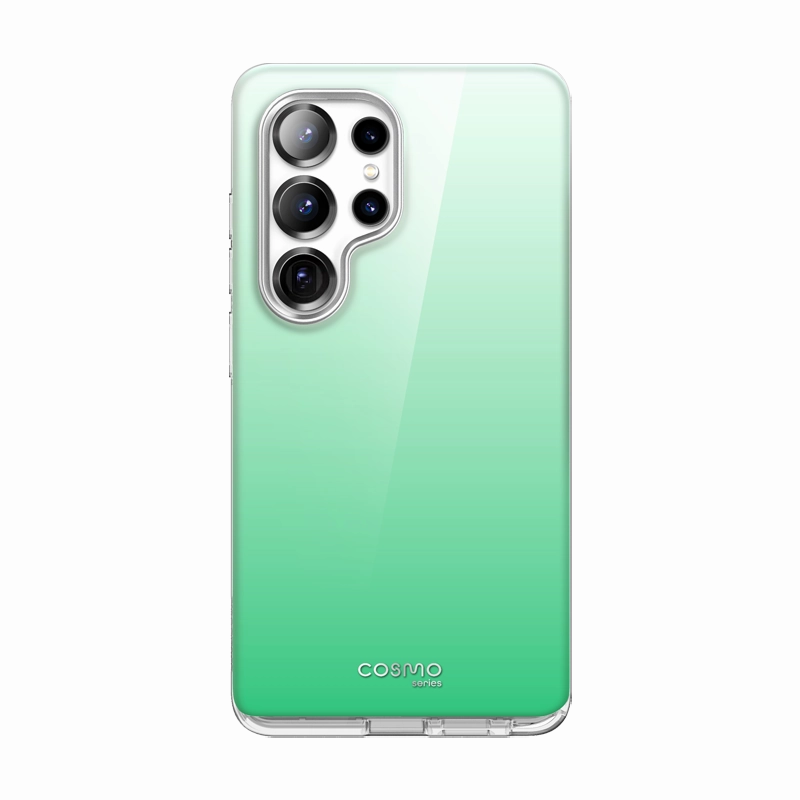 Scratch Resistant Coating Galaxy S25 Ultra Cosmo Cute Case -Gradient Green
