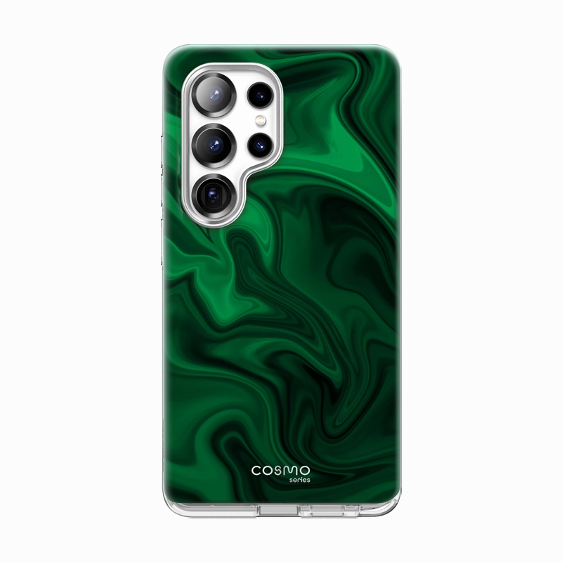 Anti Fingerprint Film Anti Glare Film Galaxy S25 Ultra Cosmo Cute Case -Green Abstract