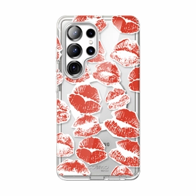 Galaxy S25 Ultra Cosmo Cute Case -Kisses Anti Finger Stain