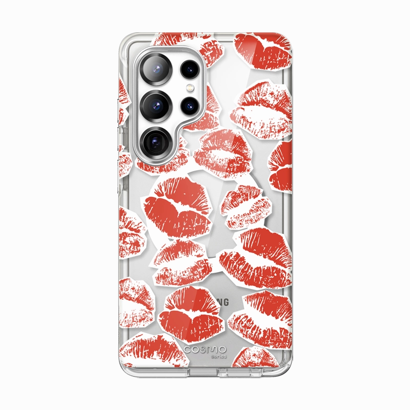 Galaxy S25 Ultra Cosmo Cute Case -Kisses Anti Finger Stain