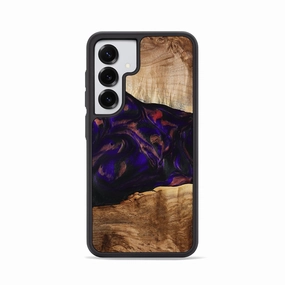 Galaxy S25 Wood Phone Case - Alf (Purple, 778272) Anti Spy Film Anti Static