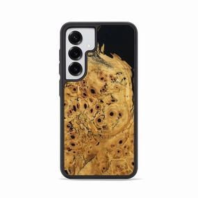 Privacy Screen Scratch Resistant Glass Galaxy S25 Wood Phone Case - Almeda (Wood Burl, 779323)
