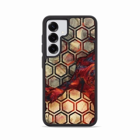 Galaxy S25 Wood Phone Case - Amora (Pattern, 781317) Anti Finger Mark Film