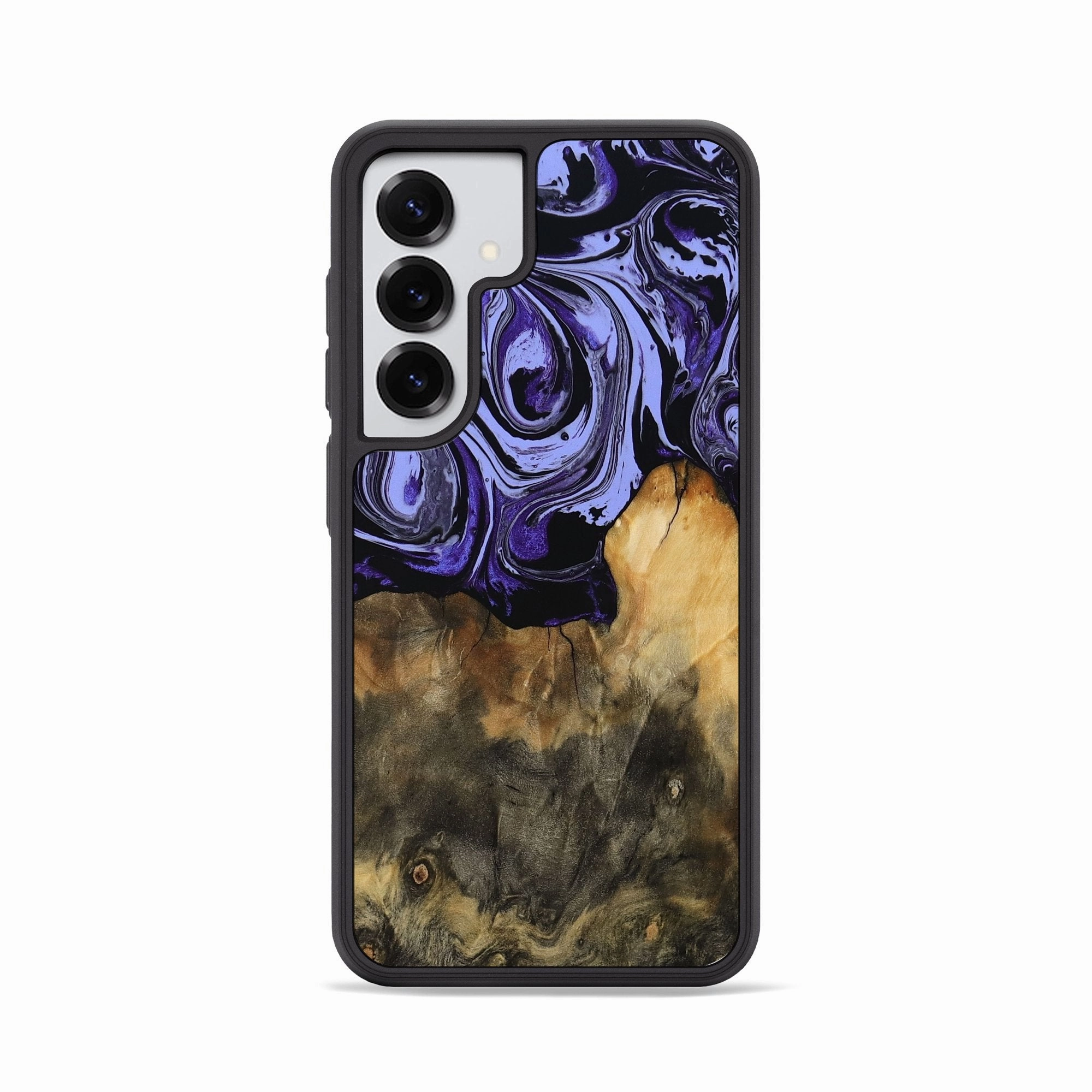 Galaxy S25 Wood Phone Case - Anaya (Purple, 769967) Anti Static Protective Layer