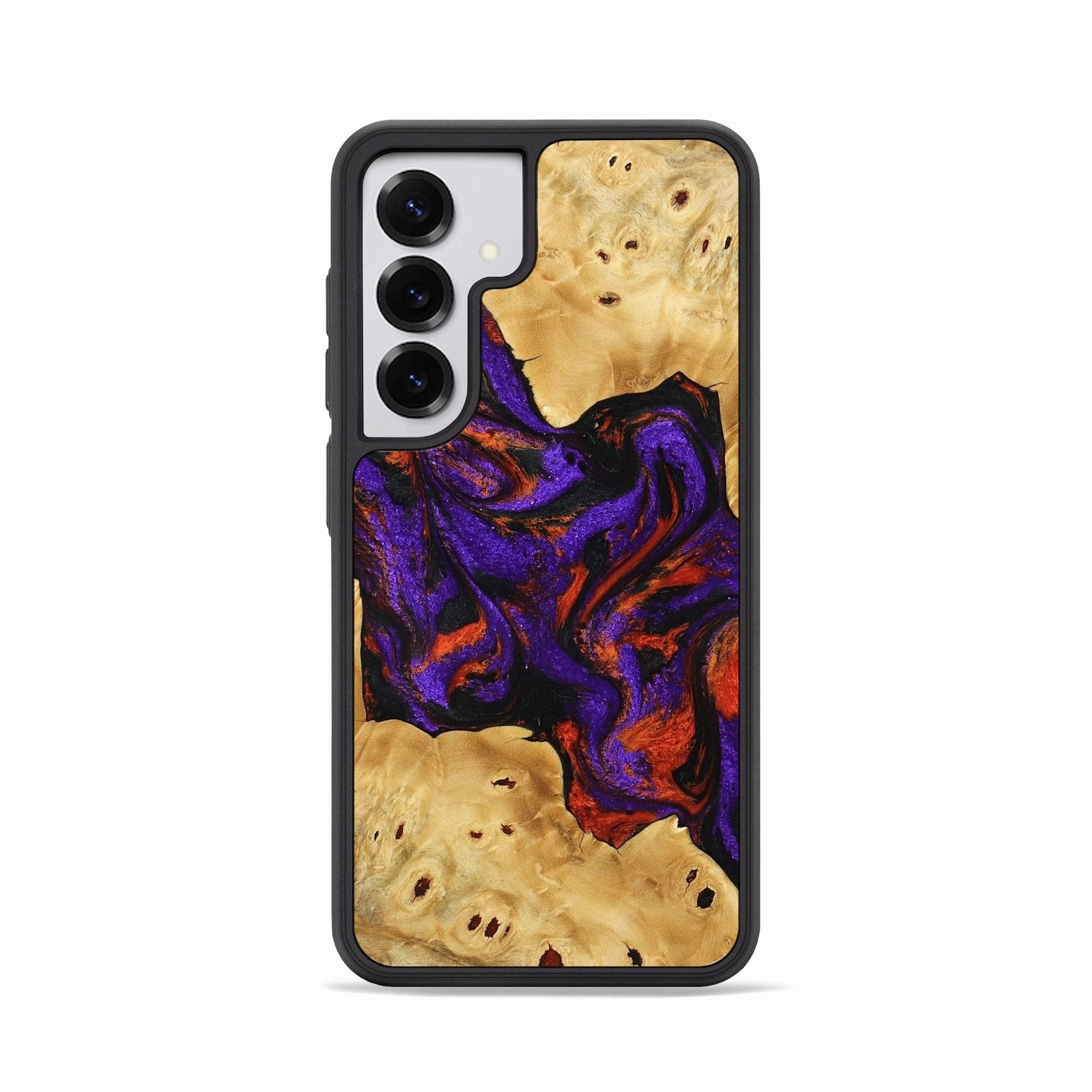 Galaxy S25 Wood Phone Case - Andres (Purple, 778276) Case Friendly Glass