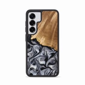 Galaxy S25 Wood Phone Case - Antone (Black & White, 774925) Smooth Touch Film Anti Scratch Coating