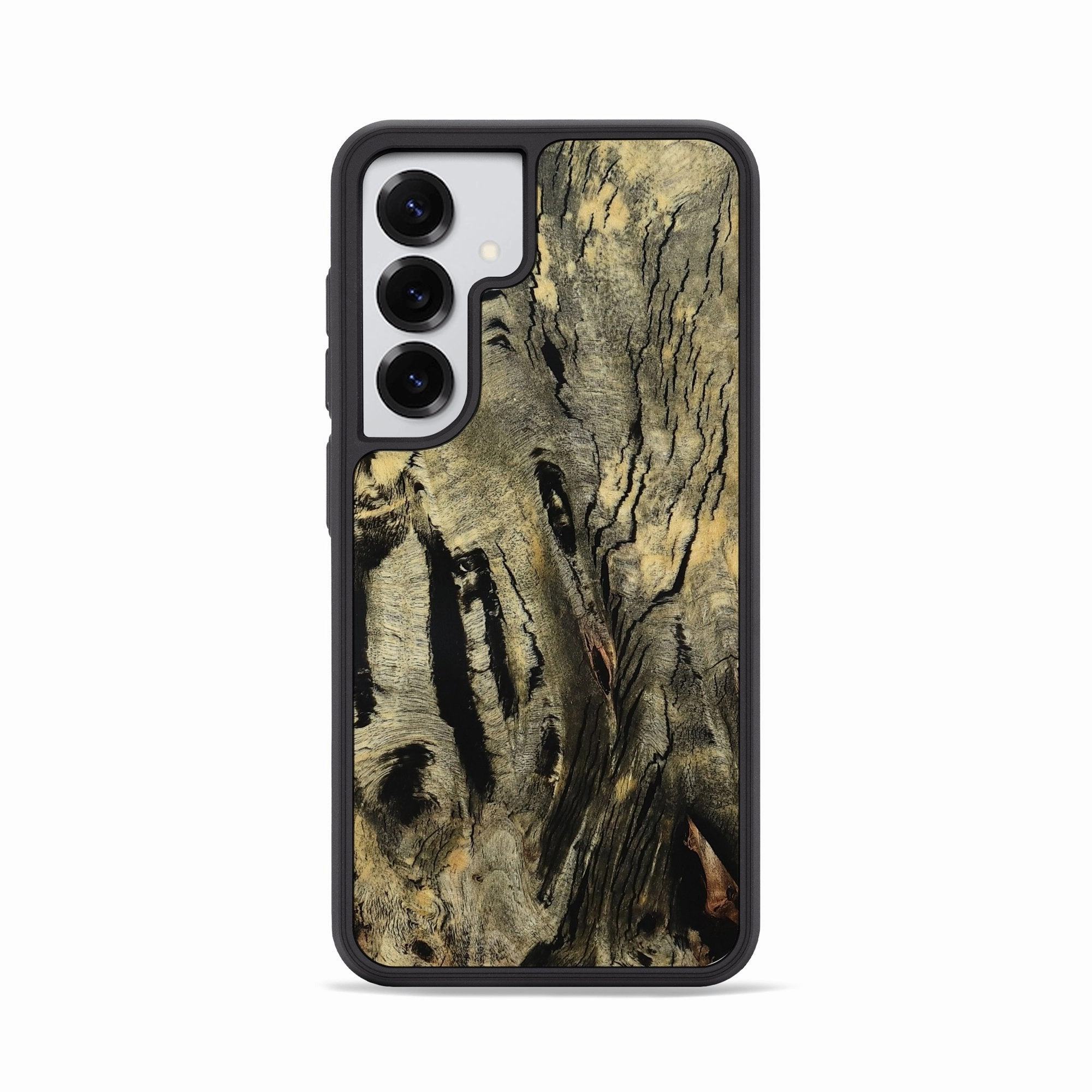 Shock Guard Fingerprint Repellent Galaxy S25 Wood Phone Case - Aspen (Wood Burl, 780084)