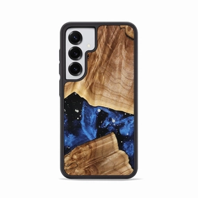 Crystal Clear Screen Defense Galaxy S25 Wood Phone Case - Barbra (Cosmos, 775826)