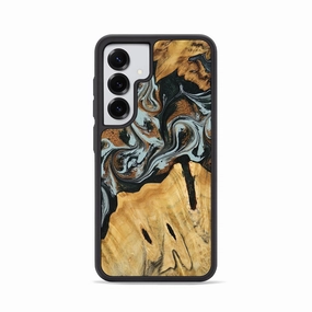 Anti Finger Streak Galaxy S25 Wood Phone Case - Betsy (Green, 779231)