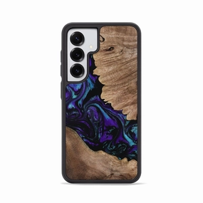 Fingerprint Repellent Galaxy S25 Wood Phone Case - Bobbye (Purple, 767715)