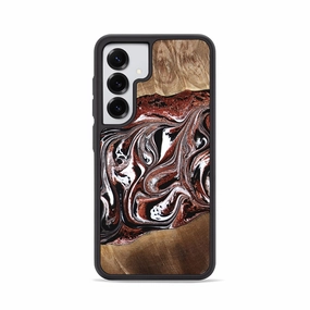 Soft Edge Galaxy S25 Wood Phone Case - Brisa (Black & White, 769083)