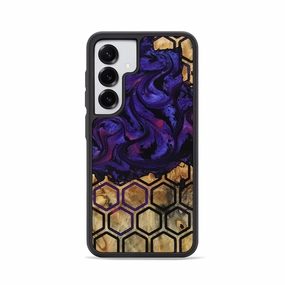 Anti Shock Screen Fingerprint Repellent Galaxy S25 Wood Phone Case - Camron (Pattern, 781742)