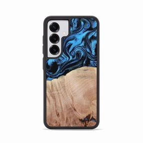 Protective Film Galaxy S25 Wood Phone Case - Carolyn (Blue, 768669)