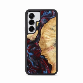 Anti Spy Film Galaxy S25 Wood Phone Case - Cathie (Red, 781653)