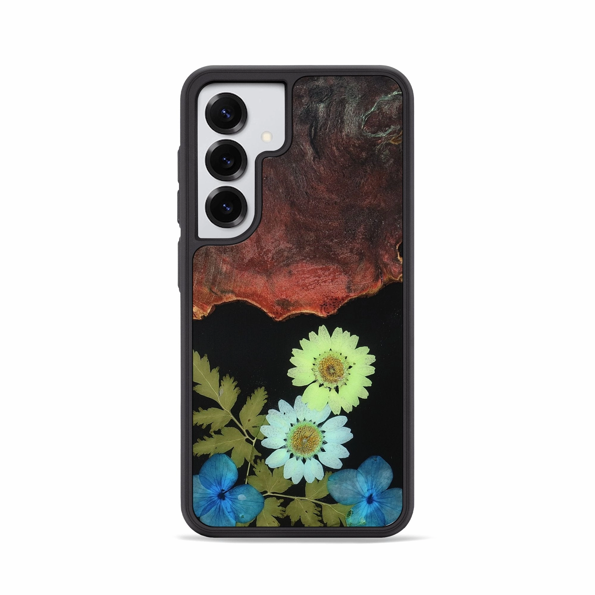 Galaxy S25 Wood Phone Case - Cherie (Bloom, 781603) Tempered Screen Protector