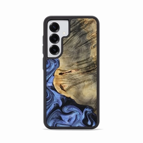 Galaxy S25 Wood Phone Case - Dan (Blue, 772197) Protective Film