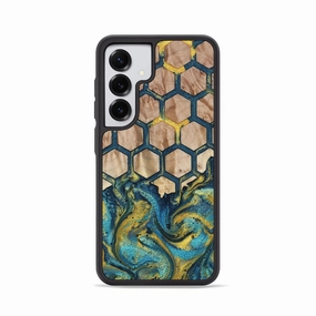 Anti Shock Screen Bubble Free Galaxy S25 Wood Phone Case - Deshawn (Pattern, 781689)