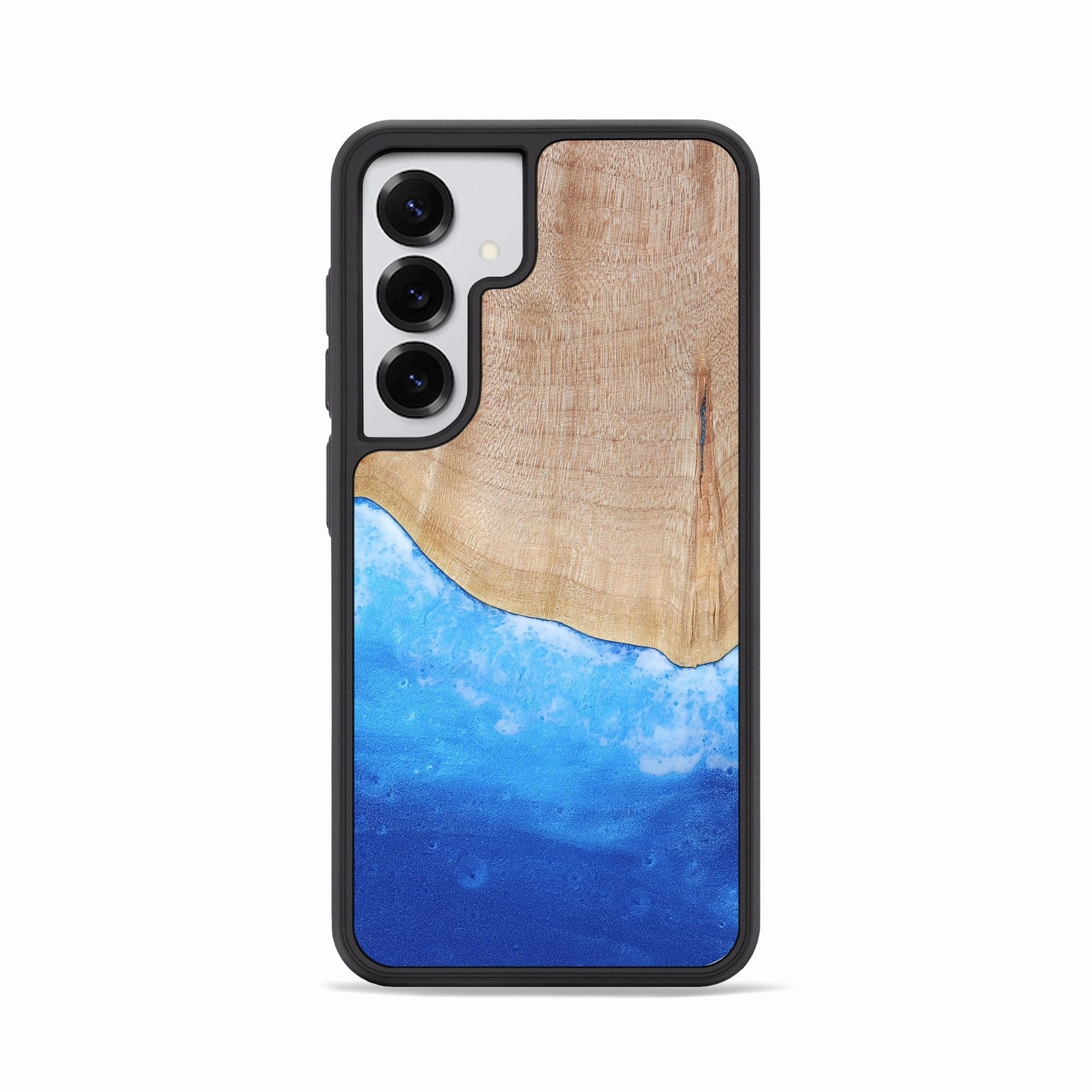 Anti Finger Smudge Fingerprint Resistant Coating Galaxy S25 Wood Phone Case - Desirae (Coastal, 779342)