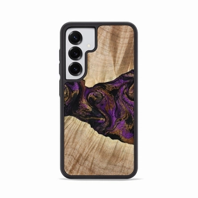 Oleophobic Coating Galaxy S25 Wood Phone Case - Dorla (Purple, 778269)