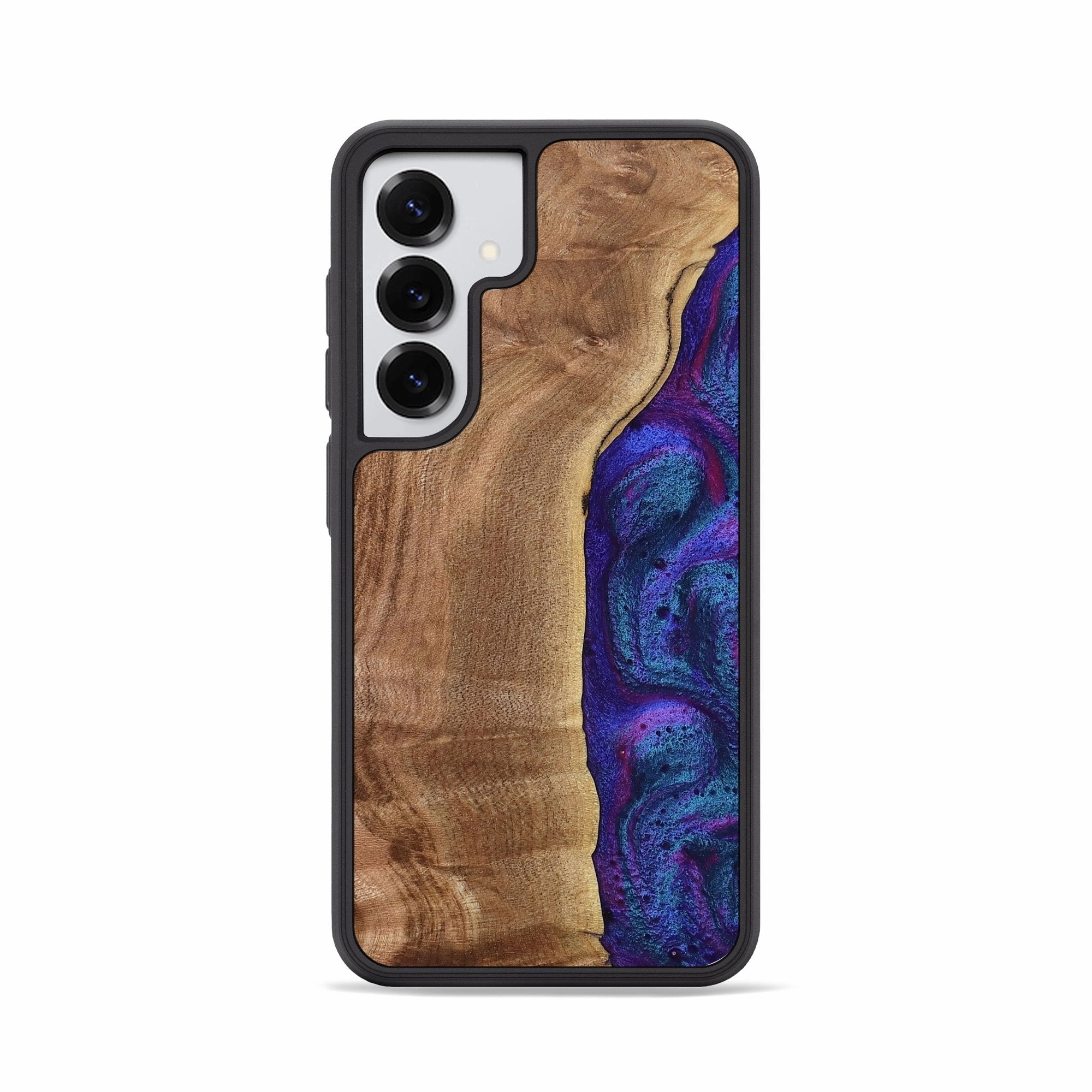 Galaxy S25 Wood Phone Case - Earl (Purple, 759742) Scratch Proof Glass