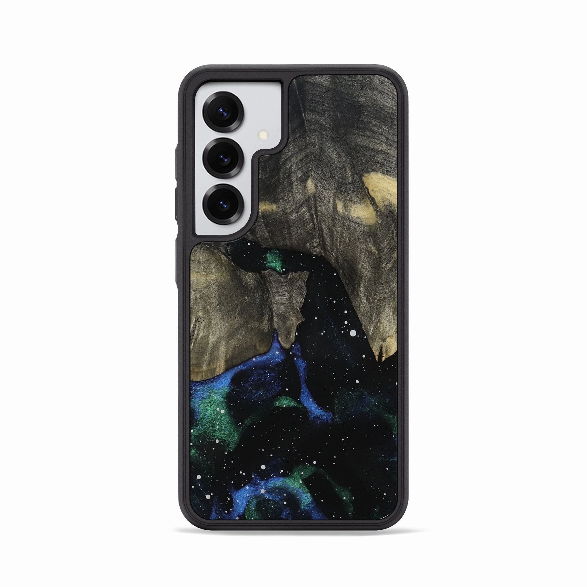 Shock Absorbing Galaxy S25 Wood Phone Case - Elvin (Cosmos, 781908)