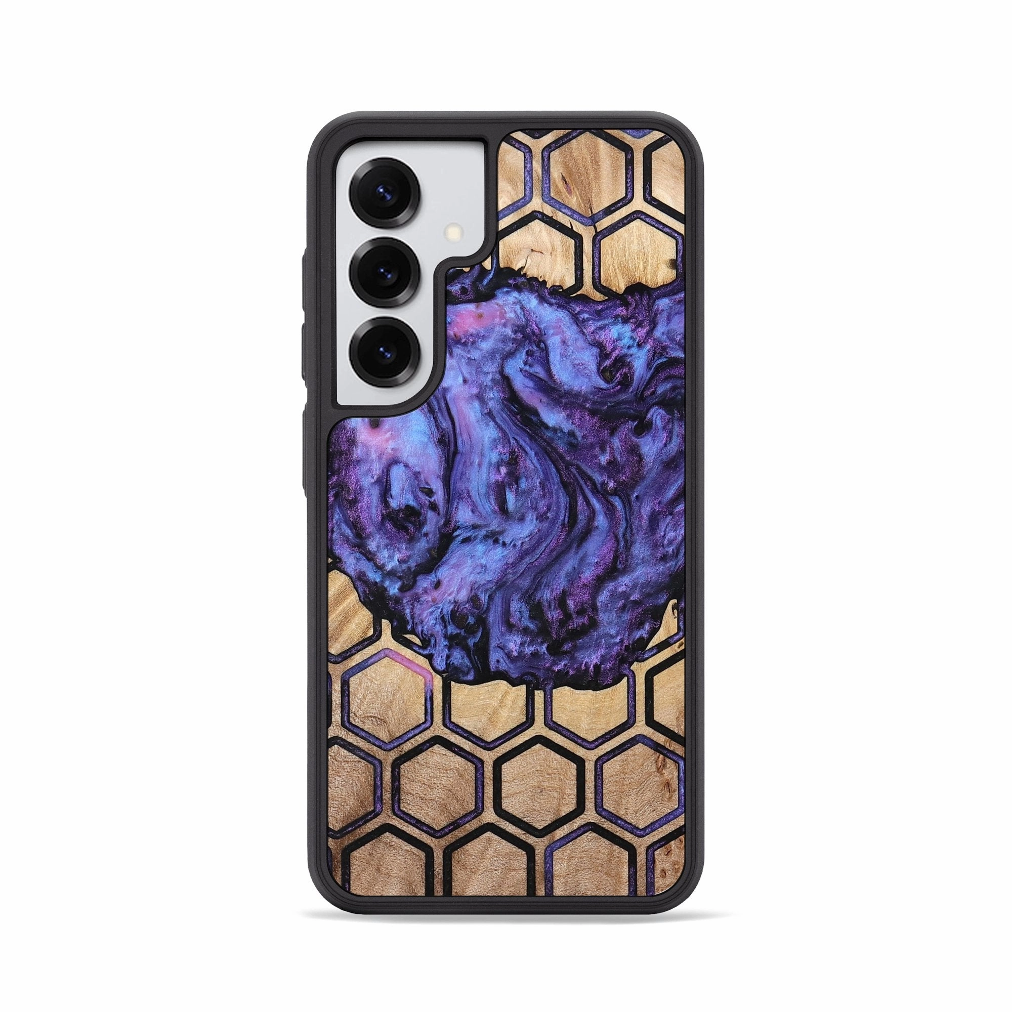 Oleophobic Coating Galaxy S25 Wood Phone Case - Flora (Pattern, 776351)
