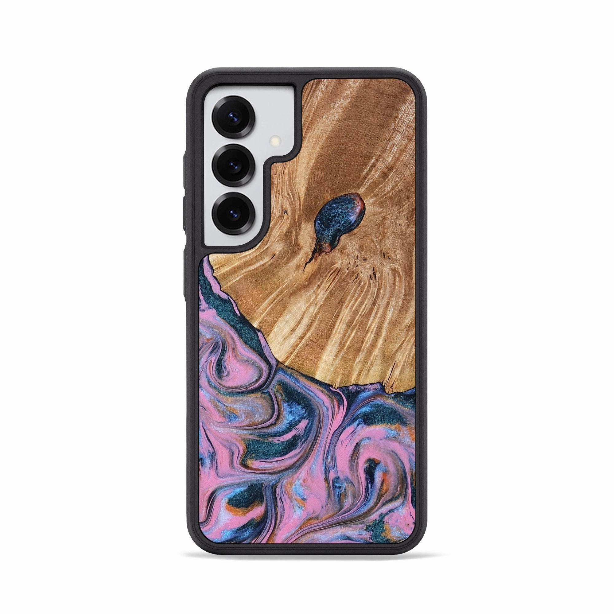 Galaxy S25 Wood Phone Case - Florida (Blue, 778595) Anti Finger Grease Shock Proof Film