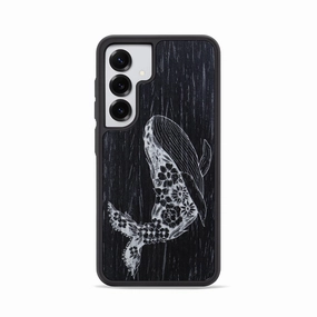 Edge Protection Easy Apply Galaxy S25 Wood Phone Case - Growth - Ebony (Curated)