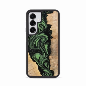 Scratch Protection Bubble Free Galaxy S25 Wood Phone Case - Hattie (Green, 777192)