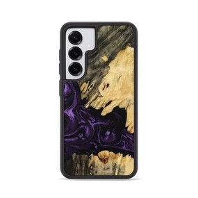 Galaxy S25 Wood Phone Case - Herman (Purple, 769458) Bubble Free Installation