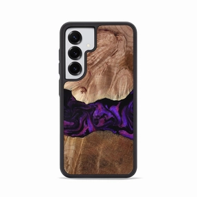 Galaxy S25 Wood Phone Case - Imani (Purple, 768124) Anti Scratch Screen