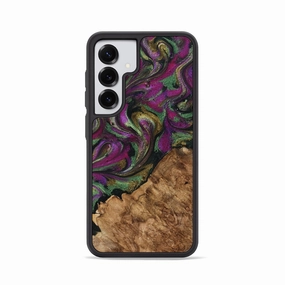Bubble Resistant Film Galaxy S25 Wood Phone Case - Jadiel (Green, 775908)