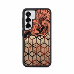 Case Friendly Glass Galaxy S25 Wood Phone Case - Jalen (Pattern, 779811)