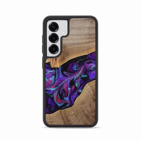 Impact Protection Galaxy S25 Wood Phone Case - Jamila (Purple, 772818)