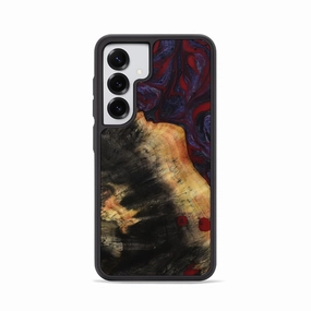 Anti Finger Mark Film Galaxy S25 Wood Phone Case - Jaret (Red, 780241)