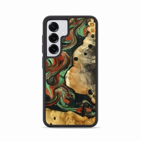 Anti Fog Galaxy S25 Wood Phone Case - Jay (Green, 776649)