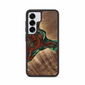 Smooth Touch Film Galaxy S25 Wood Phone Case - Jaylyn (Green, 769070)